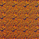 Traditional Polynesian Tattoo Swirl design Cotton Light Barkcloth Fabric | Islands Fabric