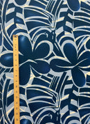 Plumeria Flower Polyester Fabric | Islands Fabric