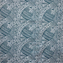 Hibiscus Traditional Polynesian Tattoo Poly Cotton Fabric | Islands Fabric
