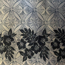 Tropical Floral Border Polyester Fabric | Islands Fabric