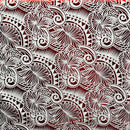 Palm Leaves Traditional Tattoo Polyester Foil | Islands Fabric