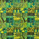 Traditional Polynesian Tapa Design Polyester Fabric | Islands Fabric