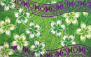 Plumeria Double Border Polyester Sarong | Islands Fabric