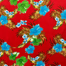 Aloha Garden Polyester Glitter Fabric | Islands Fabric