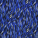 Wavy Waves Printed Spandex | Blue Moon Fabrics
