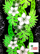 Triple Tropical Border Rayon Fabric | Islands Fabric