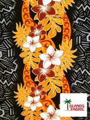 Triple Tropical Border Rayon Fabric | Islands Fabric
