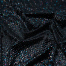 Vivian Glitter Printed Stretch Velvet Fabric | Blue Moon Fabrics