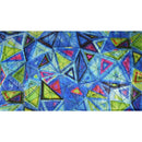 Triad Foiled Spandex Fabric | Blue Moon Fabrics