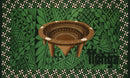 Kingdom of Tonga Kava Bowl All Around Border | Sarong Green