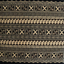 Fijian Geometric Design Cotton Light Barkcloth Fabric | Islands Fabric
