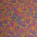 Traditional Polynesian Tattoo Design Watercolor Fabric | Polyester