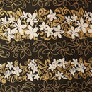 Tiare Garden Glitter Polyester Fabric| Islands Fabric