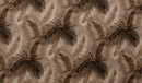 Shades of Brown Palm Leaves All Over design Fabric | Upholstery