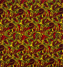 Traditional Polynesian Tattoo Swirl All Over design Fabric | Light Barkcloth