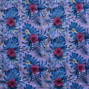 Hibiscus Monstera Palm leaves Polyester Fabric | Islands Fabric