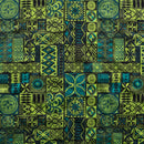 Traditional Polynesian Tapa design Fabric | Polyester