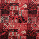 Traditional Polynesian Tapa Design Polyester Fabric | Islands Fabric