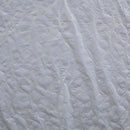 Hibiscus/Monstera | Polyester Fabric White