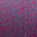 Plumeria Tribal Design | Peachskin Fabric Fuschia Gray
