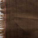 Dark Chocolate authentic woven lauhala island mat roll showing detailed natural pandanus weave texture