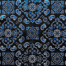 Bandana Foil Printed Spandex Fabric | Blue Moon Fabrics