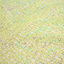 Centerstage Foiled Stretch Netting | Blue Moon Fabrics