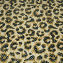 Cheetah Printed Flip Sequin on Spandex Fabric | Blue Moon Fabrics