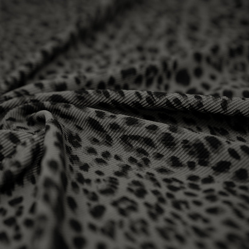 Cheetah Ribbed Fabric | Blue Moon Fabrics