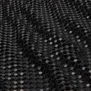 Chequered Knitted Lace Sequin Fabric | Blue Moon Fabrics