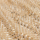 Chequered Knitted Lace Sequin Fabric | Blue Moon Fabrics