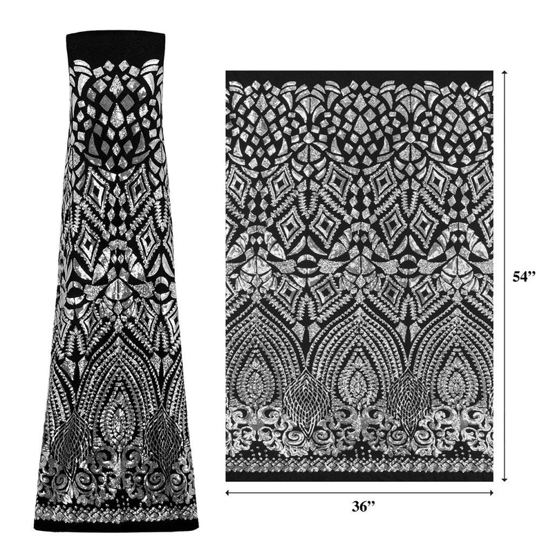 Cleopatra Stretch Mesh Sequin Fabric | Blue Moon Fabrics