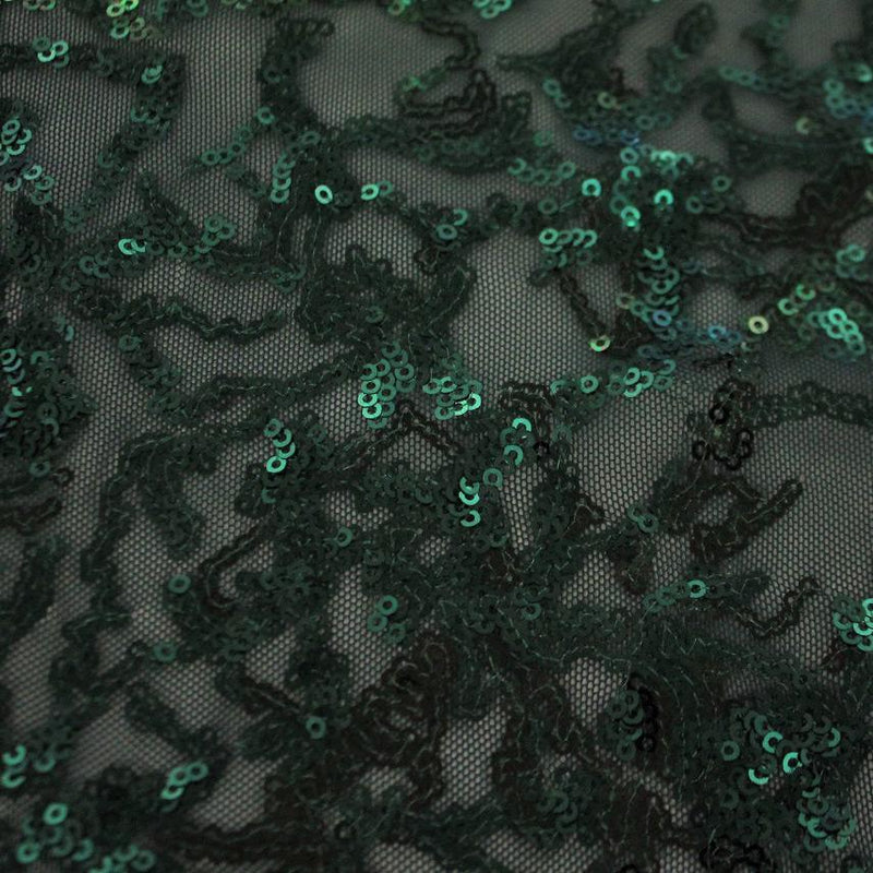 Coral Reef Stretch Mesh Sequin Fabric | Blue Moon Fabrics