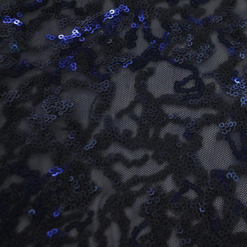 Coral Reef Stretch Mesh Sequin Fabric | Blue Moon Fabrics