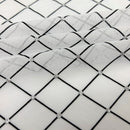 Diamonds Flocked Stretch Mesh Fabric | Blue Moon Fabrics