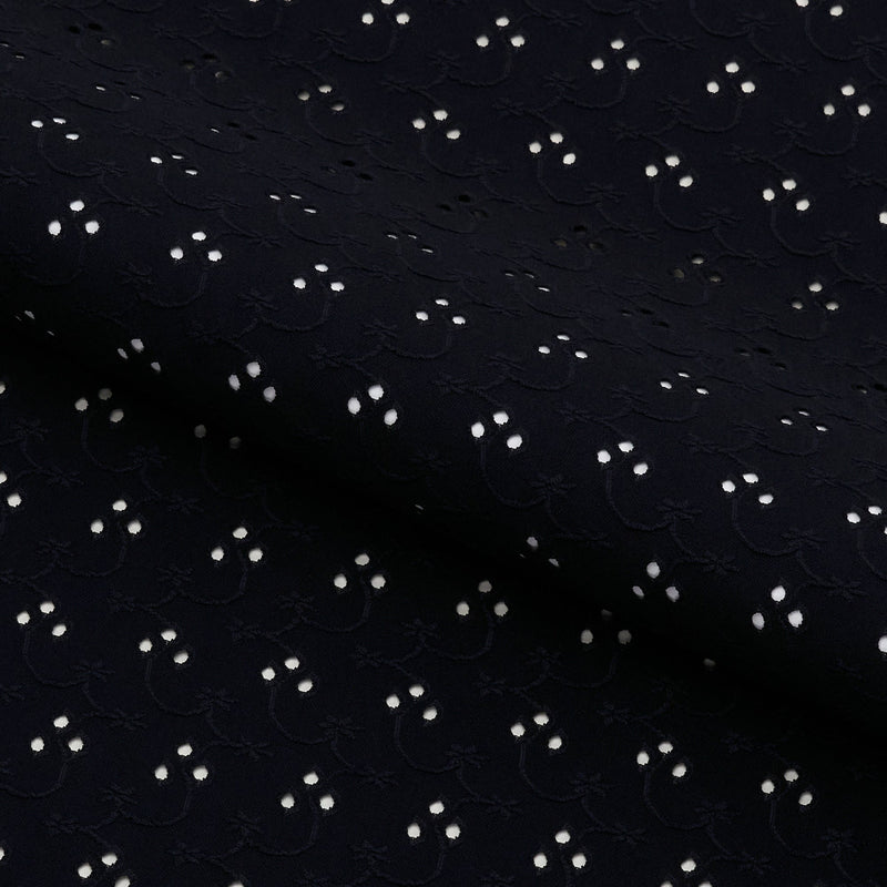 Eyelet Polyester Spandex Jacquard | Blue Moon Fabrics