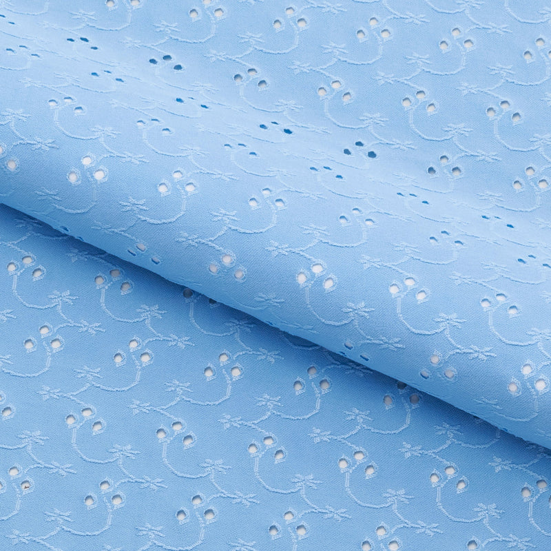 Eyelet Polyester Spandex Jacquard | Blue Moon Fabrics