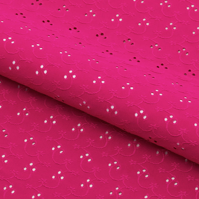 Eyelet Polyester Spandex Jacquard | Blue Moon Fabrics