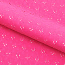 Eyelet Polyester Spandex Jacquard Fabric | Blue Moon Fabrics