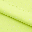 Eyelet Polyester Spandex Jacquard Fabric | Blue Moon Fabrics