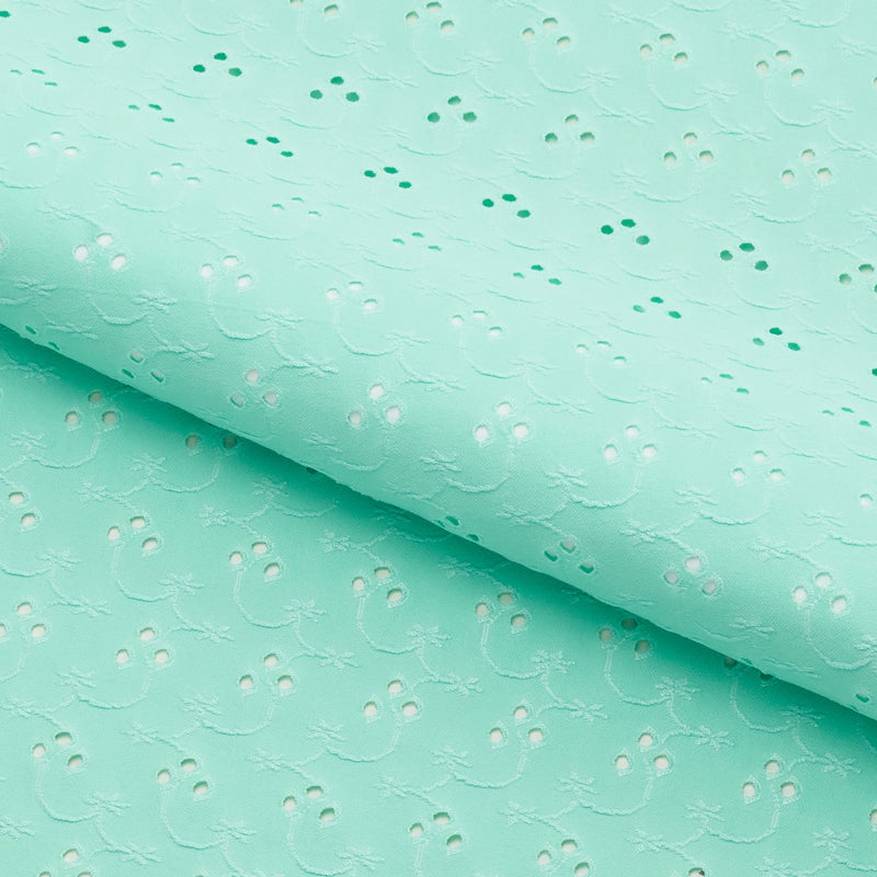 Eyelet Polyester Spandex Jacquard | Blue Moon Fabrics
