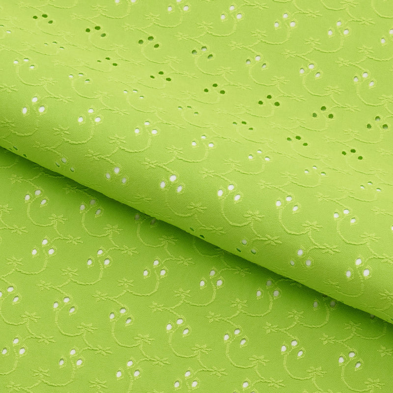 Eyelet Polyester Spandex Jacquard | Blue Moon Fabrics