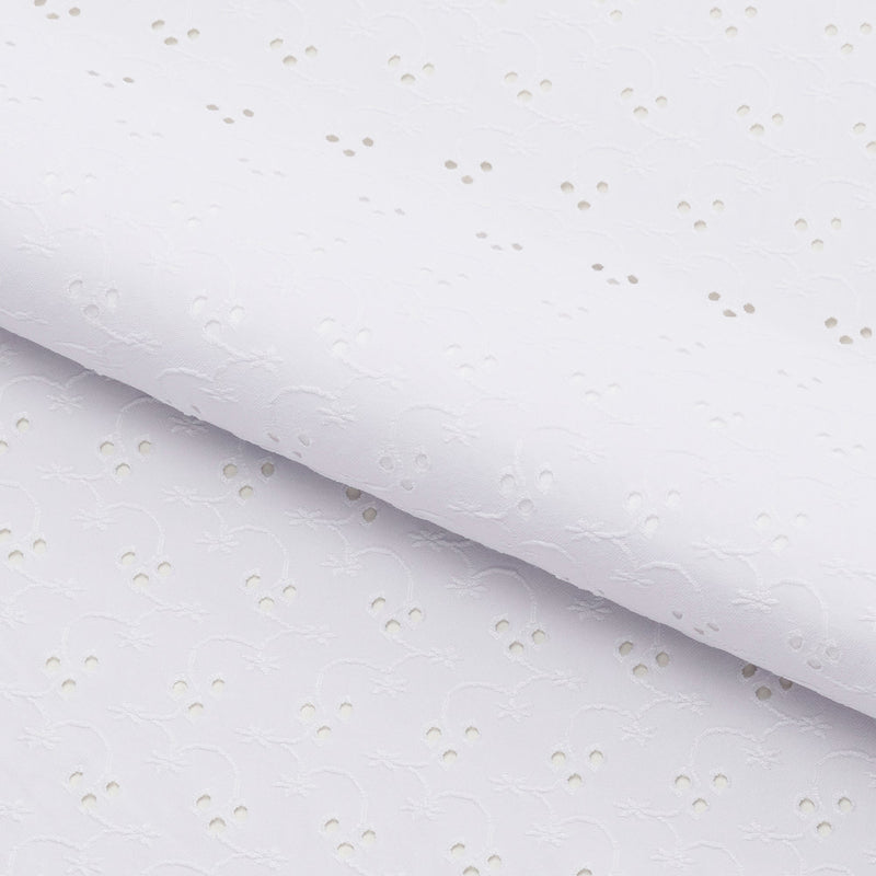 Eyelet Polyester Spandex Jacquard | Blue Moon Fabrics