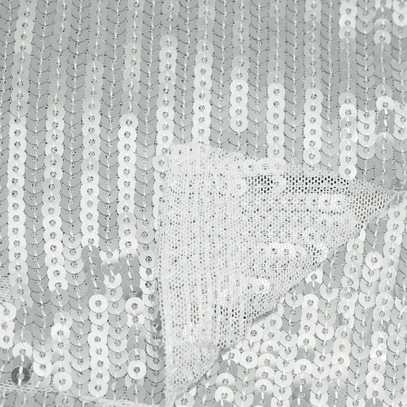 Flounce Fringe Stretch Mesh Sequin Fabric | Blue Moon Fabrics