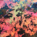 Funky Clouds Foil Printed Spandex Fabric | Blue Moon Fabrics