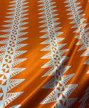 Tongan Kupesi Manulu Polyester Satin Quilting Fabric | Islands Fabric