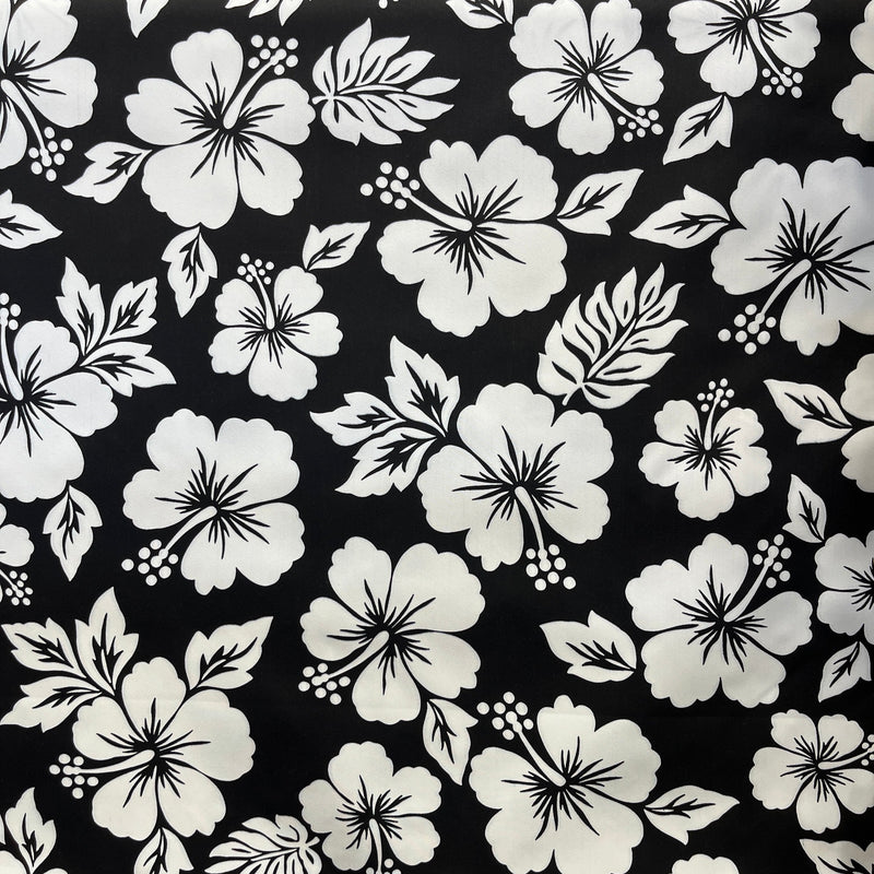 Hibiscus Flower Polyester Fabric | Islands Fabric