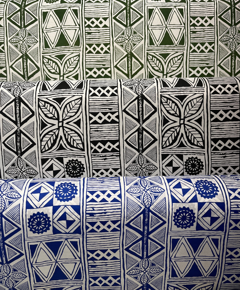 Traditional Polynesian Tapa Polyester Fabric | Islands Fabric