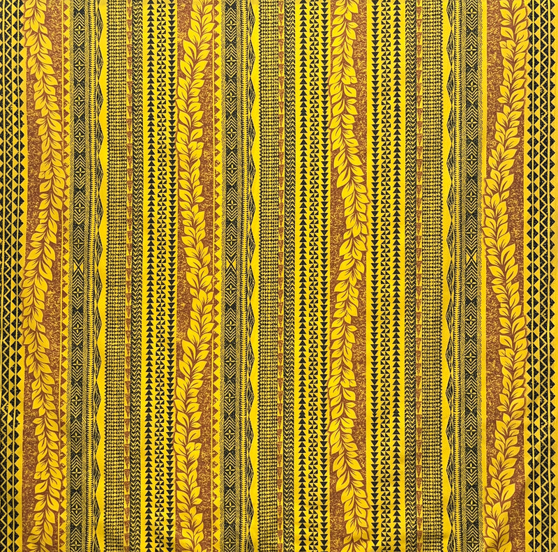 Traditional Tattoo Lei Poly Cotton Fabric | Islands Fabric