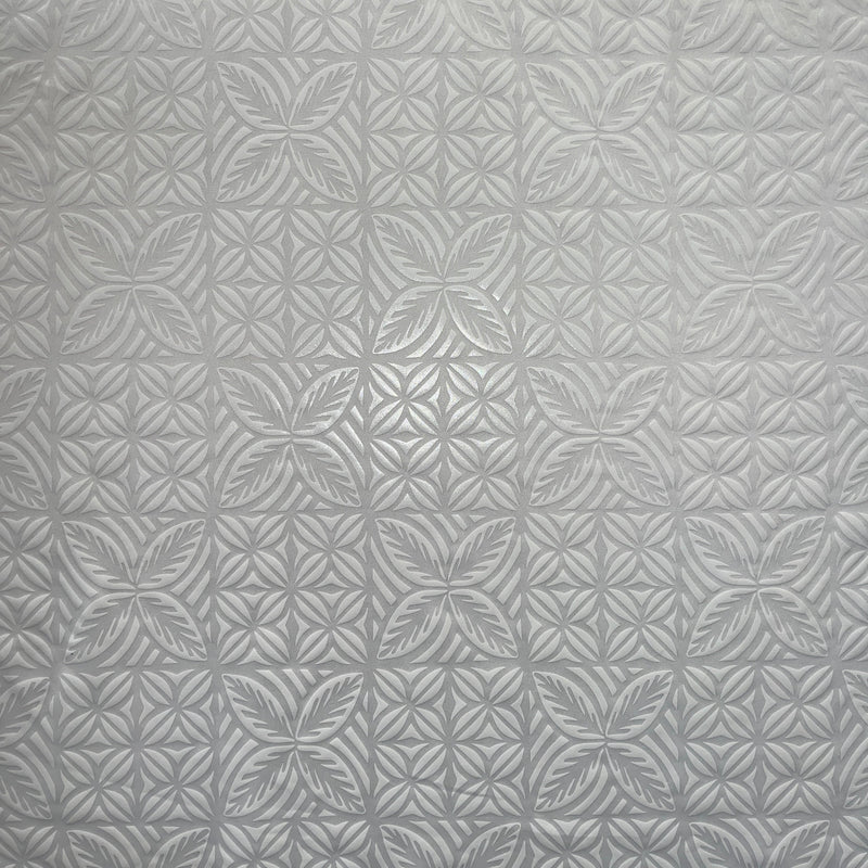 Geometric Floral Panel Polyester Foil Fabric | Islands Fabric